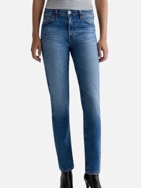 AG Women's Blue Mari Mid Rise Slim Straight Leg Jeans Pants Size 29